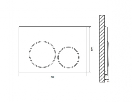 Set vas wc suspendat rimless cu capac soft close Bristol, rezervor incastrat si clapeta crom lucios Cersanit Luna [4]