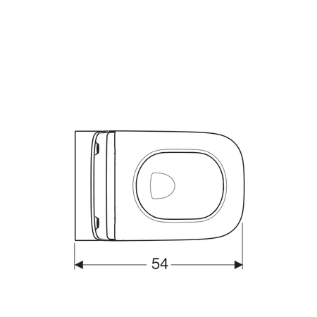 Set vas wc suspendat rimless cu capac soft close Geberit Smyle Square, rezervor incastrat si clapeta alba [4]