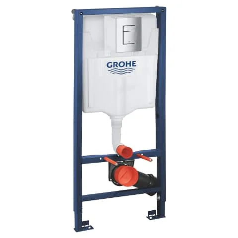 Set vas wc suspendat tornado cu capac soft close Deante Jasmin si set rezervor wc incastrat Grohe Rapid SL cu set fixare si clapeta crom Skate Cosmopolitan Grohe [3]