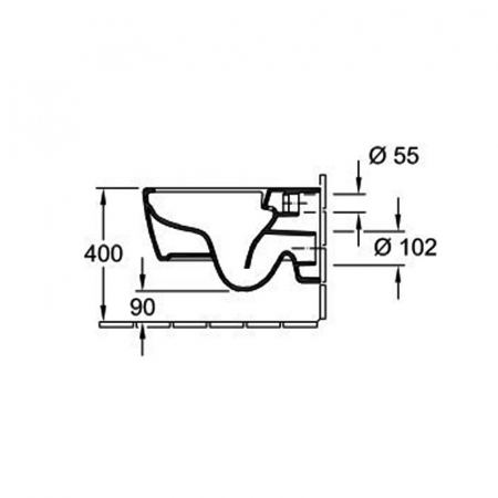 Set vas wc suspendat rimless cu capac soft close Villeroy & Boch, rezervor incastrat si clapeta alba Geberit [3]