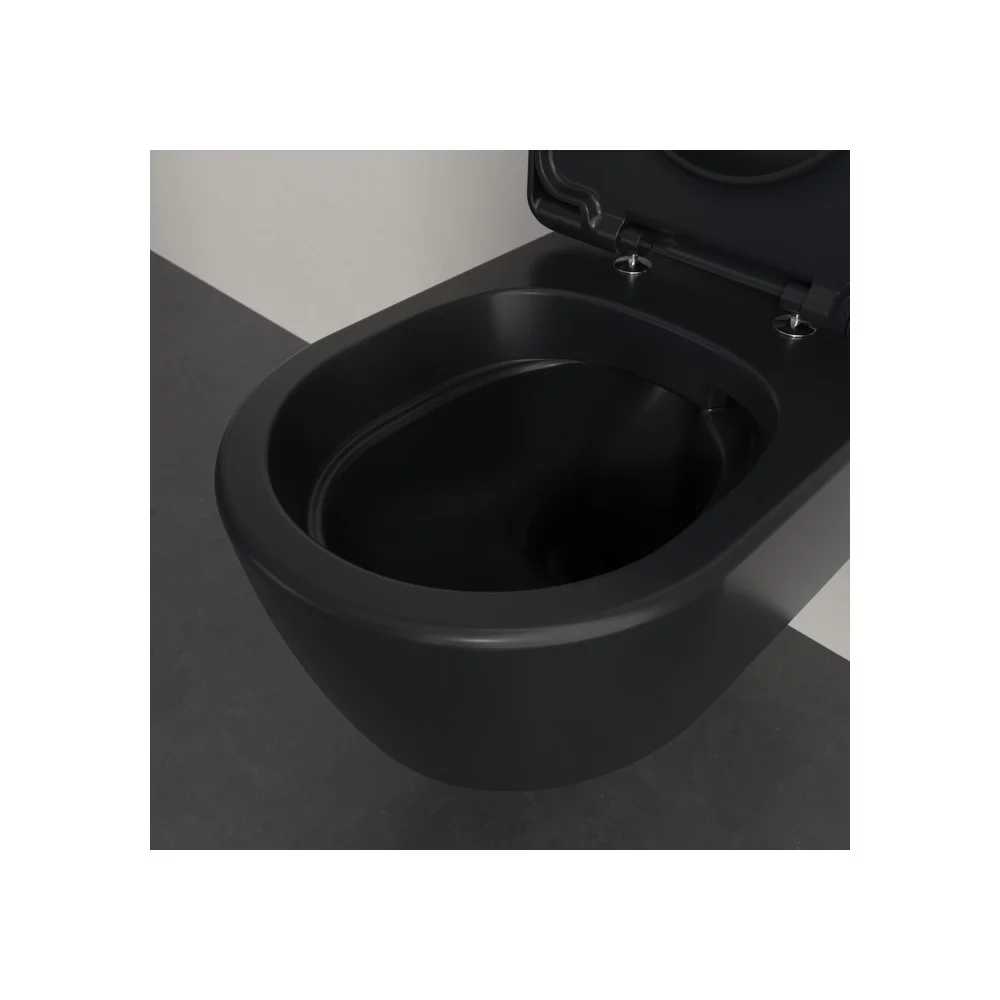 Set vas wc suspendat rimless, negru ,capac softclose, Villeroy&Boch Skyla Combi-Pack [2]