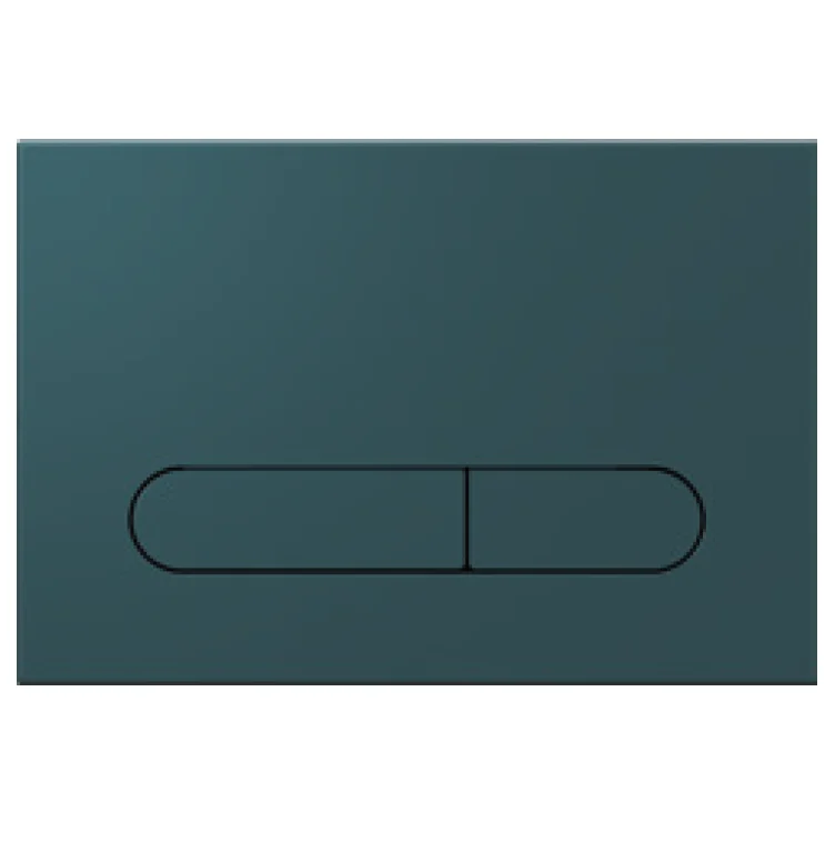 Set vas WC suspendat verde smarald rimless Sapho Infinity cu rezervor incastrat Isvea si clapeta verde smarald mat [2]