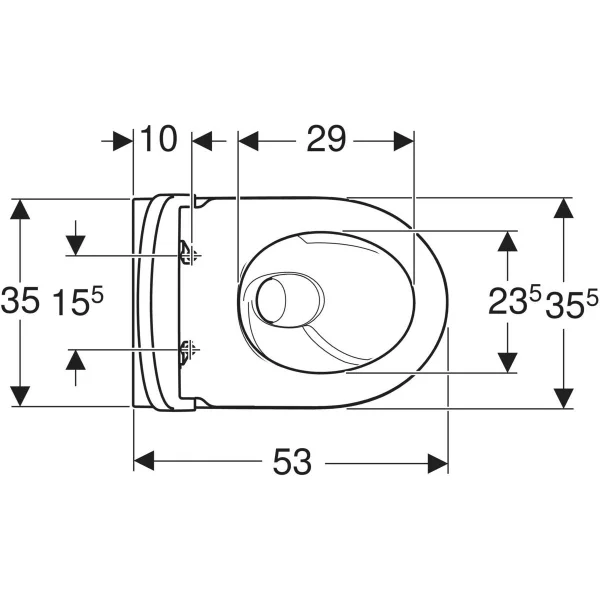 Set vas WC alb suspendat cu sistem TurboFlush, cu capac WC alb SoftClose, Geberit iCon [5]