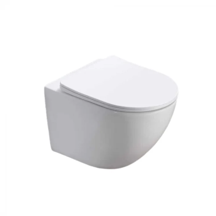 Set vas wc vortex suspendat Foglia Oslo cu rezervor incastrat Schwab si clapeta de actionare crom lucios Schwab Vela [3]