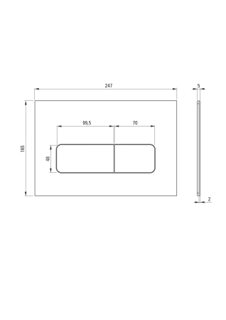 Set wc ingropat, 6 in 1, alb, cadru cu vas wc, capac si buton spalare, Deante Poenia [5]