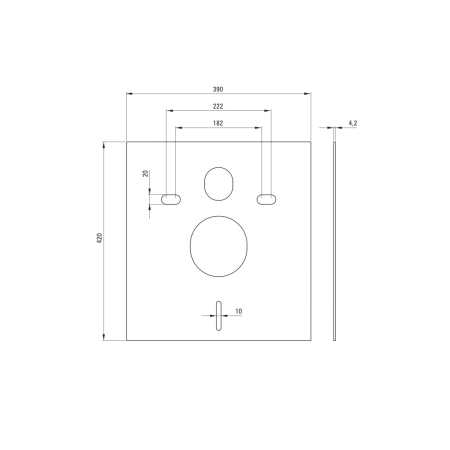 Set wc ingropat, 6 in 1, alb, cadru cu vas wc, capac si buton spalare, Deante Boro [2]