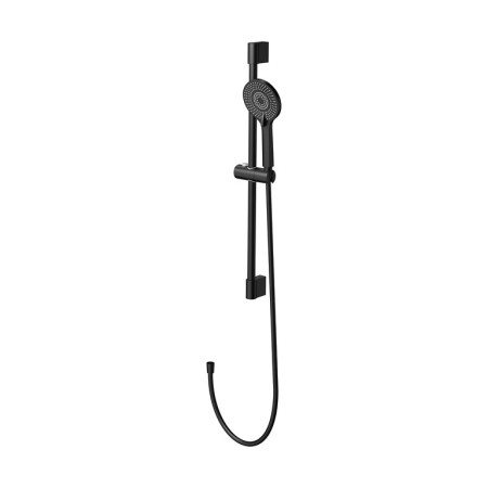 Seturi de dus - Set dus cu bara 65 cm si baterie dus inclusa, negru mat, Cersanit Virgo
