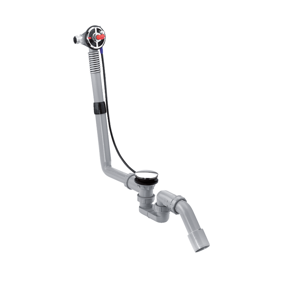 Sifoane, ventile si racorduri - Sifon cada baie cu ventil si preaplin Hansgrohe Exafill S 58115180
