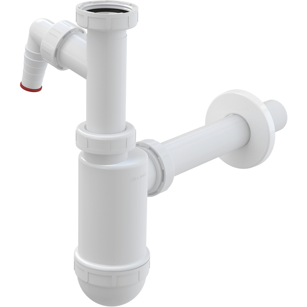 Baie - Sifon lavoar Ø32 mm cu legatura masina de spalat si piulita 5/4" Alcadrain A430P
