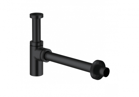 Sifoane, ventile si racorduri - Sifon lavoar rotund negru mat Kludi 1002039-00