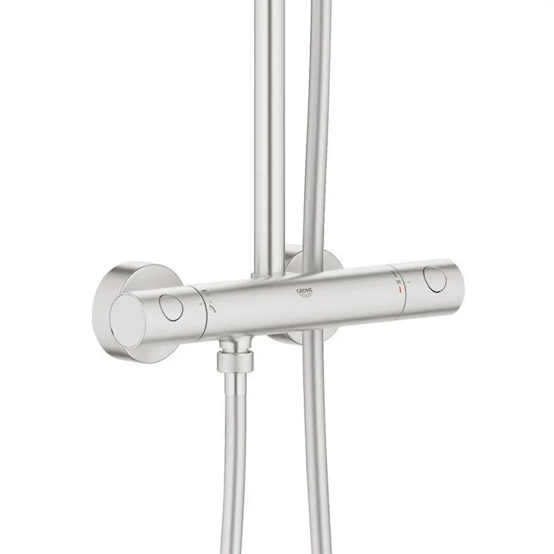 Sistem de dus cu baterie termostatata, palarie de dus 310 mm,  para de dus 110 mm, otel inoxidabil, Grohe Euphoria System [2]