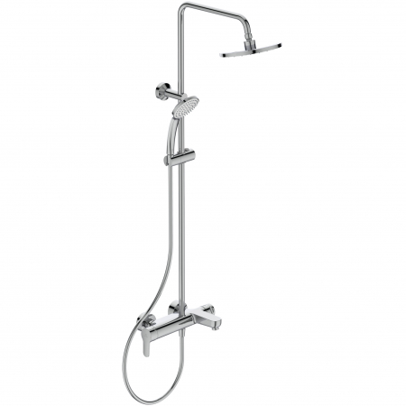 Baie - Coloana de dus cu baterie monocomanda si pipa cada Ideal Standard Cerafine O II crom lucios