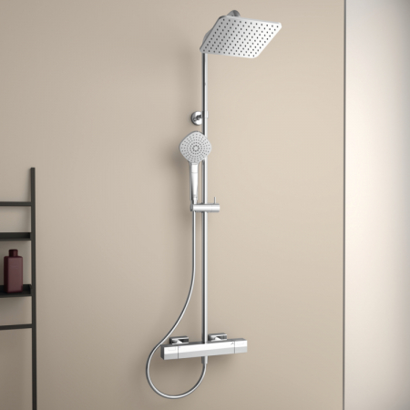 Coloana de dus cu baterie termostatata Ideal Standard Ceratherm C100 crom lucios [1]