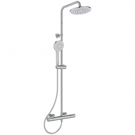 Baie - Coloana de dus cu baterie termostatata Ideal Standard Ceratherm T50 crom lucios