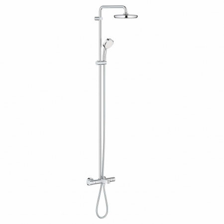 Coloane de dus - Coloana de dus crom cu baterie termostatata Grohe New Tempesta Cosmopolitan 210