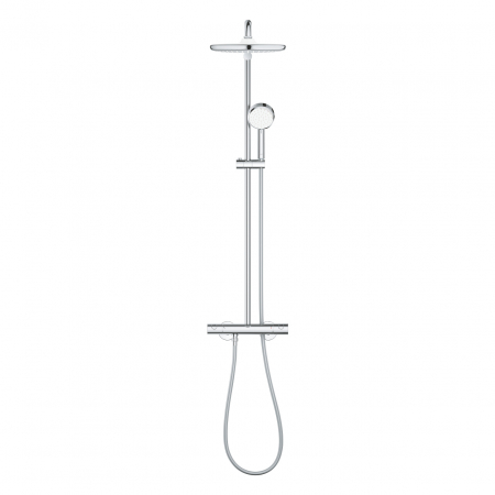 Coloana de dus crom cu baterie termostatata Grohe New Tempesta Cosmopolitan [1]