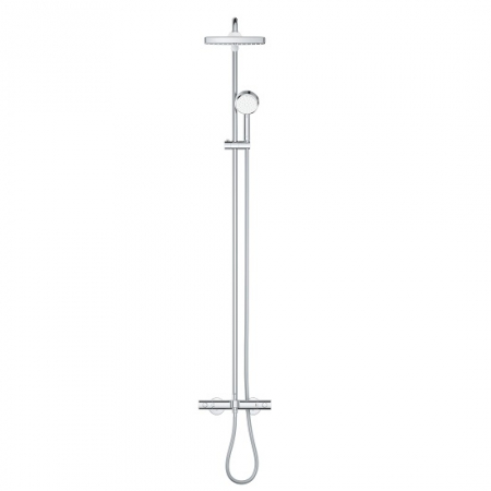 Coloane de dus - Coloana de dus crom cu baterie termostatata Grohe Tempesta Cosmopolitan New