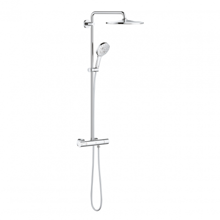 Sisteme de dus - Coloana de dus crom cu baterie termostatata Grohe Rainshower Smartactive 2