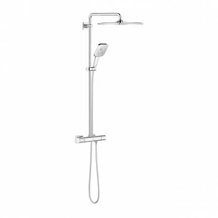 Coloane de dus - Coloana de dus crom cu baterie termostatata Grohe Rainshower Smartactive