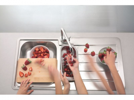 Sita scurgere legume satin pentru chiuveta bucatarie Alveus Line [1]