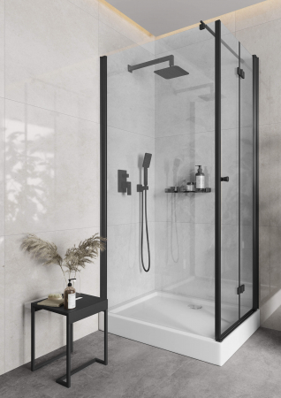 Suport accesorii baie freestanding negru Deante, Mokko [4]