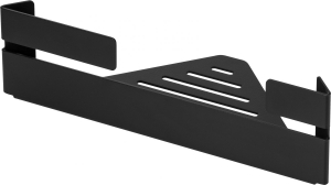 Baie - Suport accesorii cada sau dus pe colt negru mat Deante Mokko