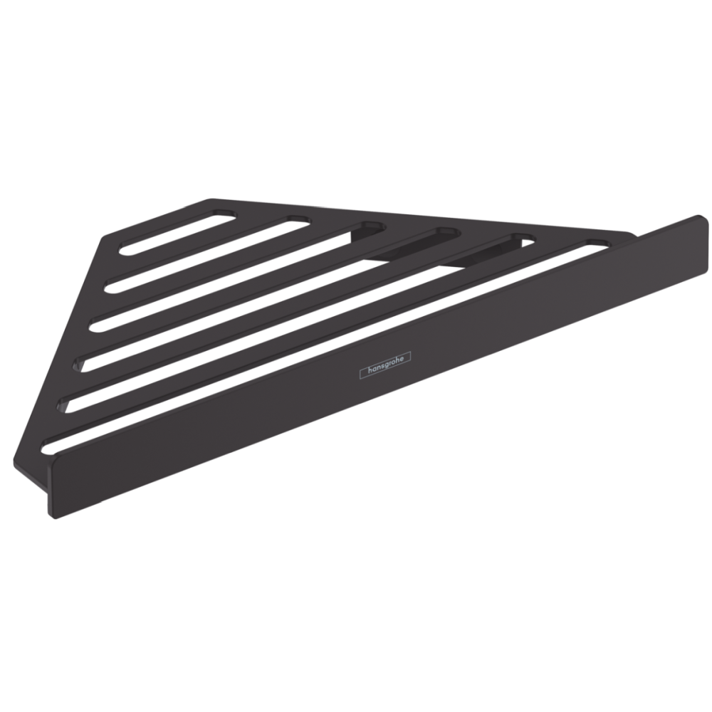 Accesorii dus - Etajera de colt pentru gel de dus baie culoare negru mat Hansgrohe AddStoris 41741670