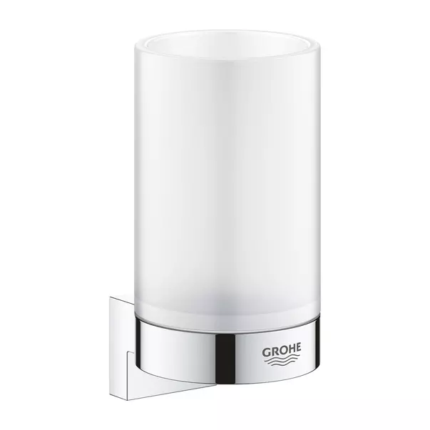 Suport dozator sapun lichid/pahar periute de dinti, crom lucios, Grohe Selection [2]