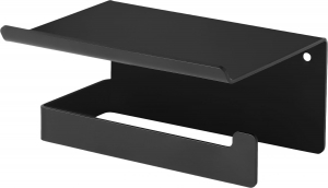 Accesorii toaleta - Suport hartie igienia cu raft culoare alba Deante, Mokko