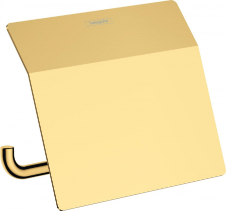 Accesorii toaleta - Suport hartie igienica, auriu lucios, Hansgrohe AddStoris