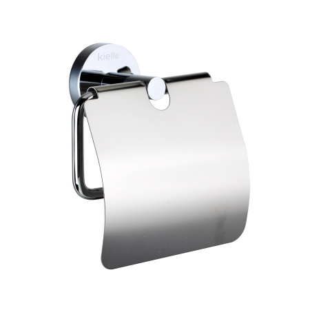 Accesorii toaleta - Suport pentru hârtie igienică cu capac, crom Kielle