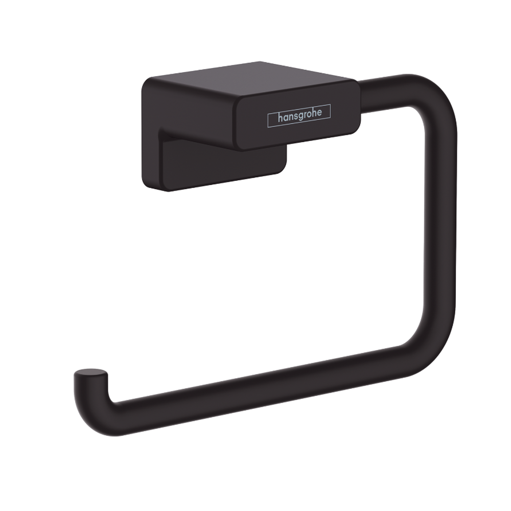 Accesorii toaleta - Suport hartie igienica culoare negru mat Hansgrohe AddStoris 41771670