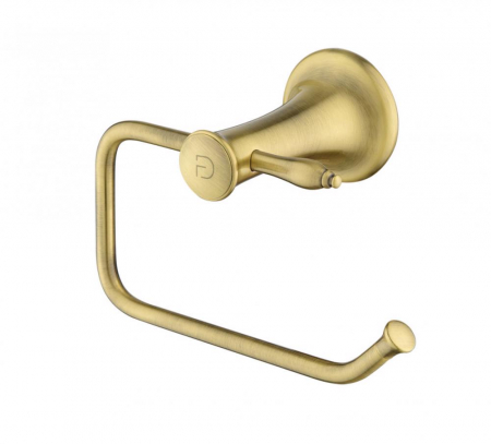 Accesorii toaleta - Suport hartie igienica FDesign Lacrima, bronz periat