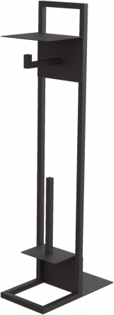 Accesorii toaleta - Suport hartie igienica negru freestanding Deante, Mokko