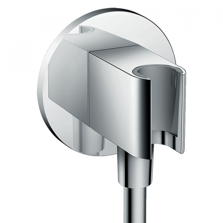 Pare, furtunuri și accesorii pentru duș - Suport para dus crom rotund Hansgrohe, FixFit S