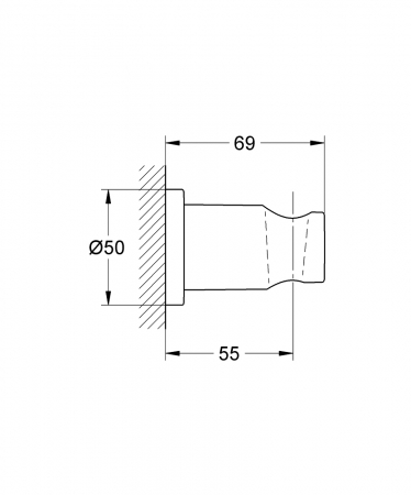 Suport para dus Grohe Rainshower auriu lucios Cool Sunrise [2]