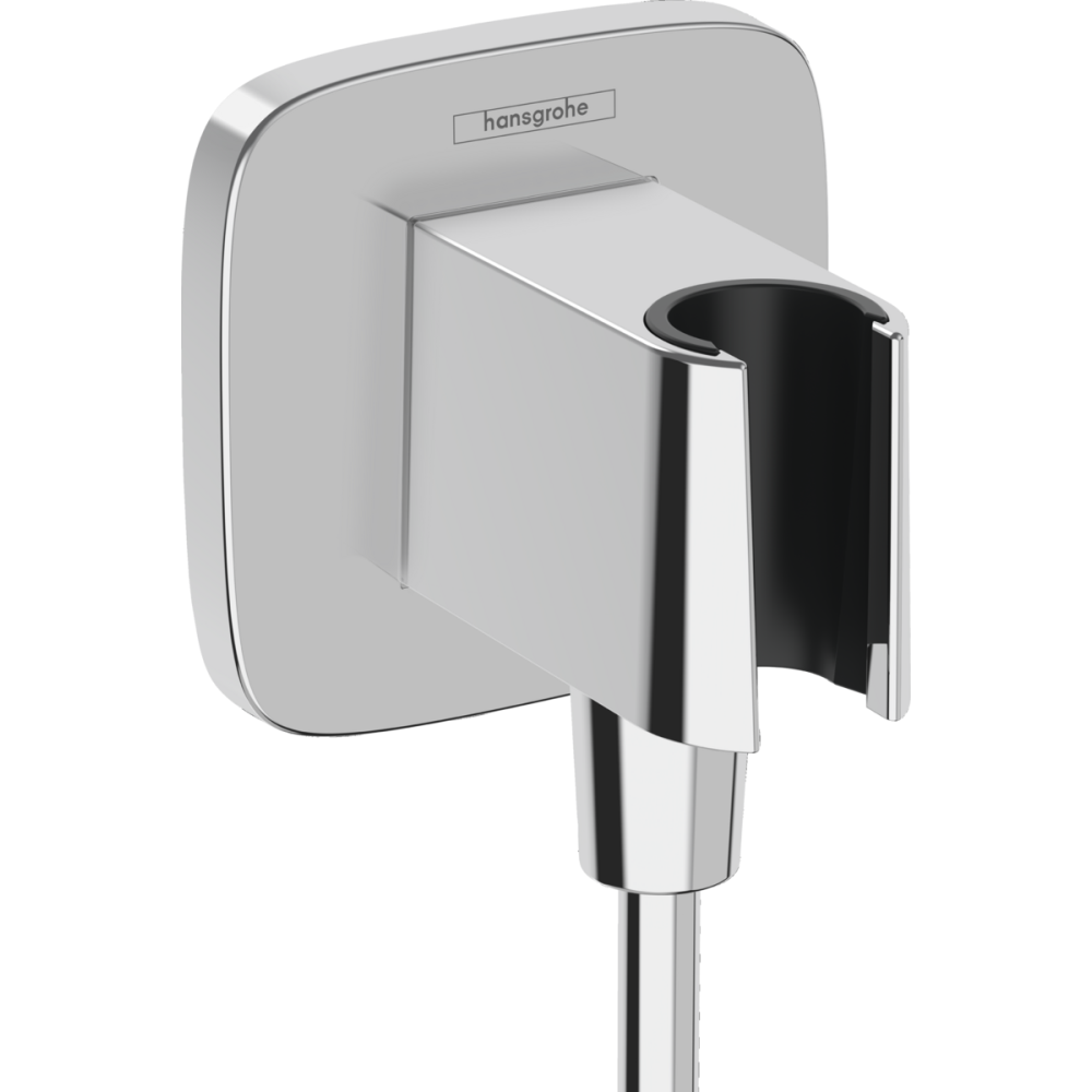 Pare, furtunuri și accesorii pentru duș - Suport para dus crom lucios Hansgrohe Fixfit Q 26887000