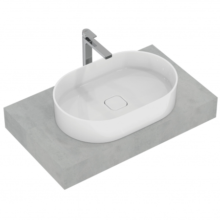 Blat pentru lavoar Ideal Standard Adapto 85 cm gri pietris [2]