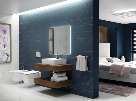 Blat pentru lavoar Ideal Standard Adapto 85 cm maro inchis [3]
