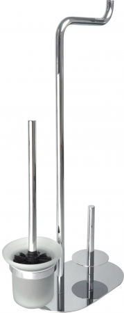 Accesorii toaleta - Suport perie wc multifunctional crom lucios Deante Silia