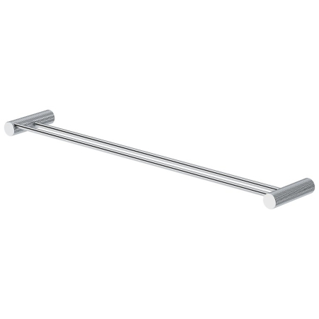 Cuiere si suport prosoape - Suport portprosop dublu 60 cm, crom, Cersanit Zen