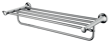 Cuiere si suport prosoape - Suport prosoape cu portprosop bara Lacrima 600 mm, crom