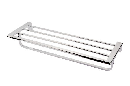 Suport prosoape cu portprosop bara Piazza 600 mm, crom [0]
