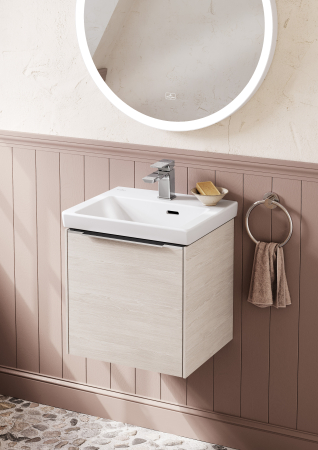Suport prosop 164x32x185mm, rotund, crom lucios, Villeroy & Boch Elements - Tender [3]