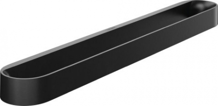 Cuiere si suport prosoape - Suport prosop baie, 58 cm, negru mat, Hansgrohe WallStoris