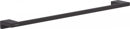 Cuiere si suport prosoape - Suport prosop baie, negru mat, Hansgrohe AddStoris 65