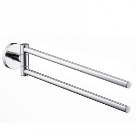 Cuiere si suport prosoape - Suport prosop baie dublu crom Hansgrohe Logis