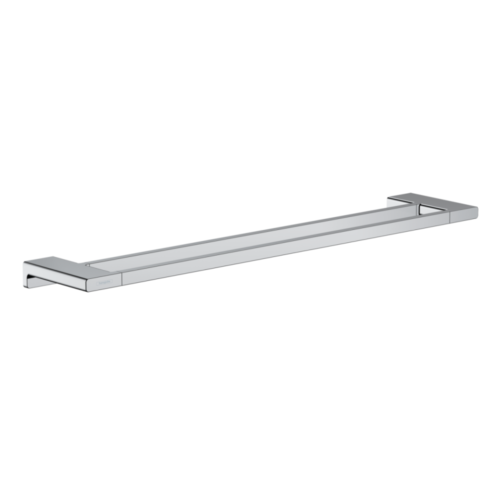 Cuiere si suport prosoape - Suport prosop baie dublu culoare crom lucios Hansgrohe AddStoris 41743000
