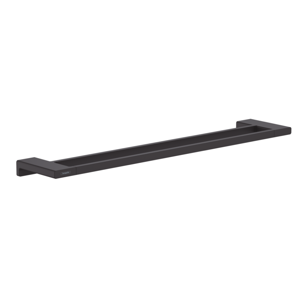 Cuiere si suport prosoape - Suport prosop baie dublu culoare negru mat Hansgrohe AddStoris 41743670