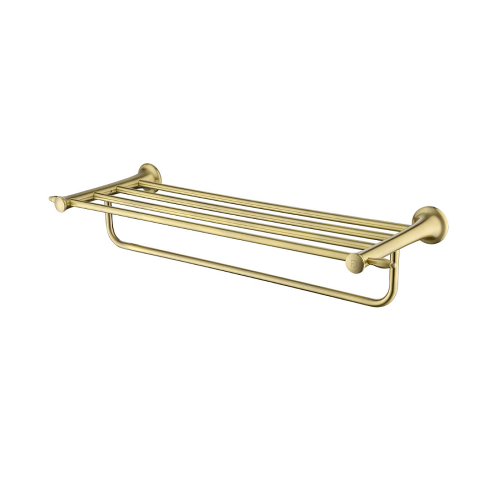 Cuiere si suport prosoape - Suport prosop baie FDesign Lacrima, 60 cm, bronz periat